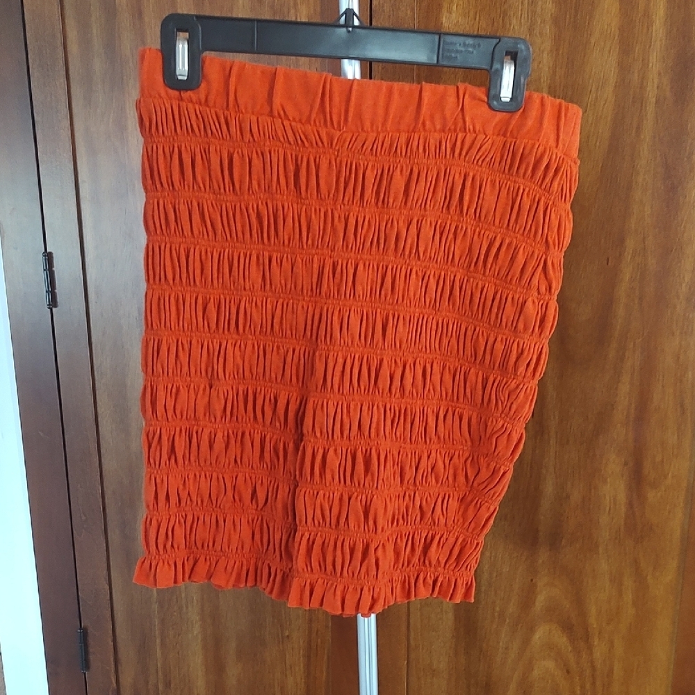 Free People Oange Bloomer Shorts